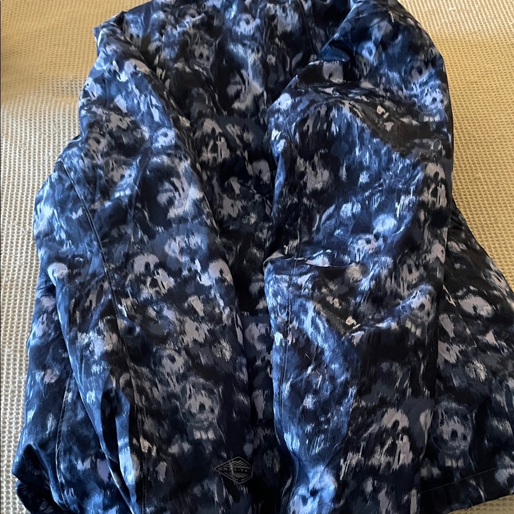 Columbia Omniflex Blue Patterned Puffer Coat